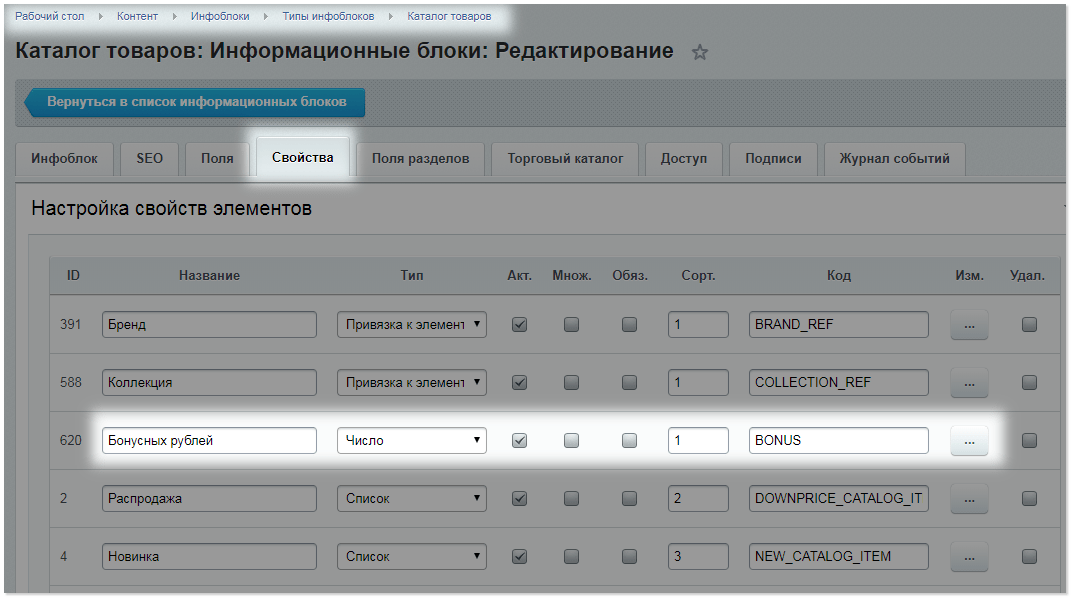 Свойство Свойство